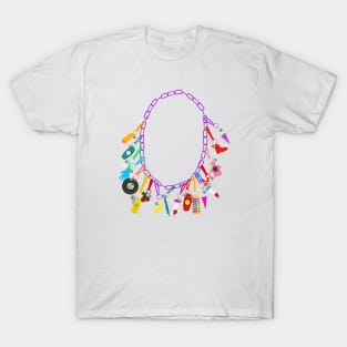 80's Charm Necklace T-Shirt